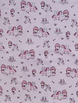 TT003 - Unicorn Princess (glitter) - 100% cottons. 45'' wide. £13.99pm