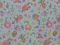 TT004 - Mermaid (glitter) - 100% cottons. 45'' wide. £13.99pm