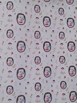 KC003 - Hedgehog - 100% Korean Cotton. 45'' wide. £9.99pm