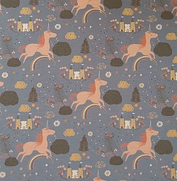 NJ0018 - Unicorns - 95% cotton/ 5% spandex. 60'' wide. £10.99