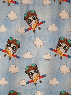 NJ004 - Flying panda's - 95% cotton/ 5% elastane, 60