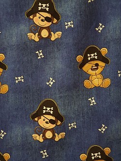 NJ0011 - Teddy Pirates - 95% cotton/ 6% elastine. 60
