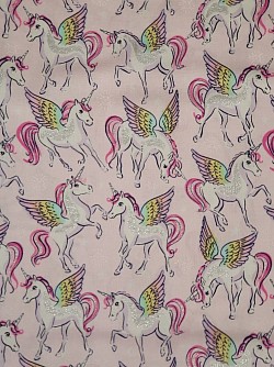 TT0010 - Glitter Unicorn - 100% cottons. 45'' wide. £13.99pm