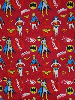 MD0021 - DC Heroins - 100% cotton. 45" wide. £9.99pm